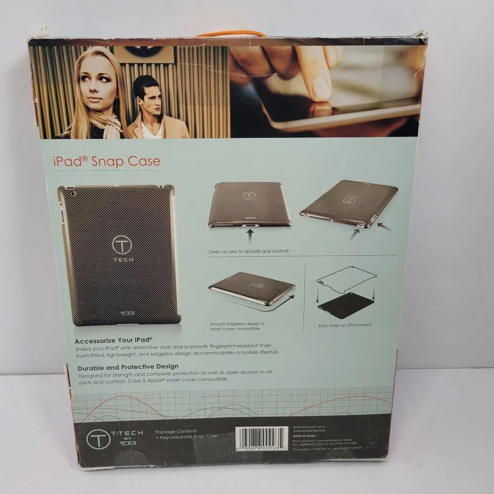 T-Tech By Tumi iPad Snap Case Edgeless Design New